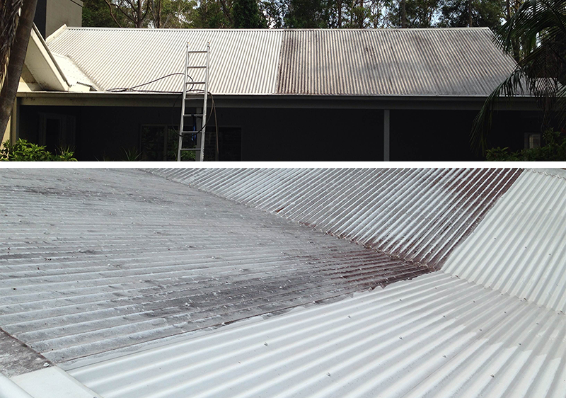 corrugated roof cleaning Gosford